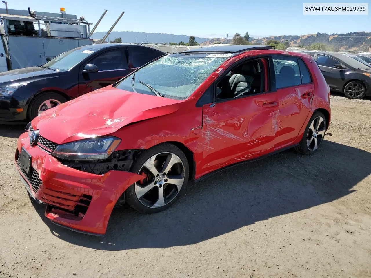 2015 Volkswagen Gti VIN: 3VW4T7AU3FM029739 Lot: 70917614