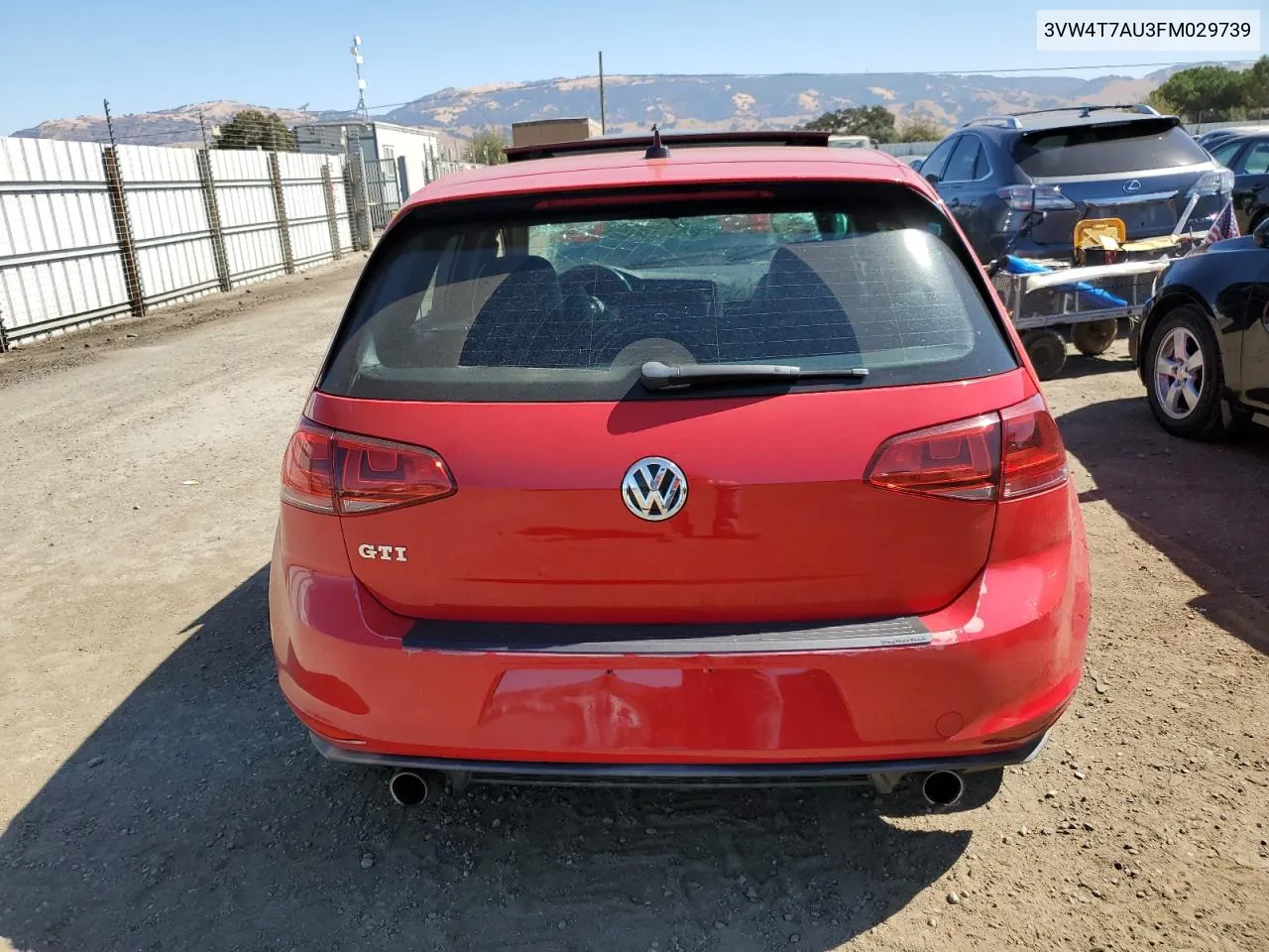 2015 Volkswagen Gti VIN: 3VW4T7AU3FM029739 Lot: 70917614