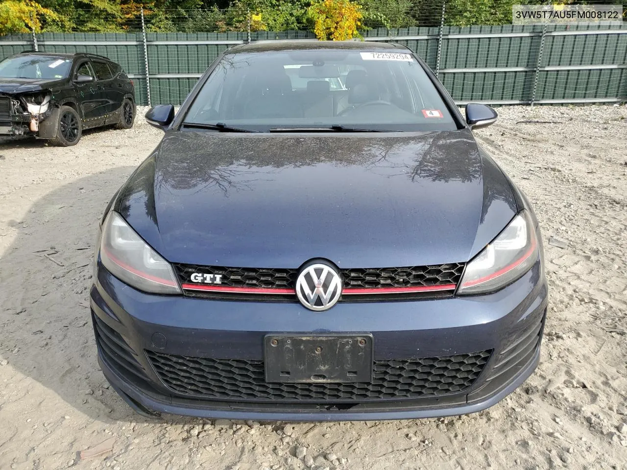 3VW5T7AU5FM008122 2015 Volkswagen Gti