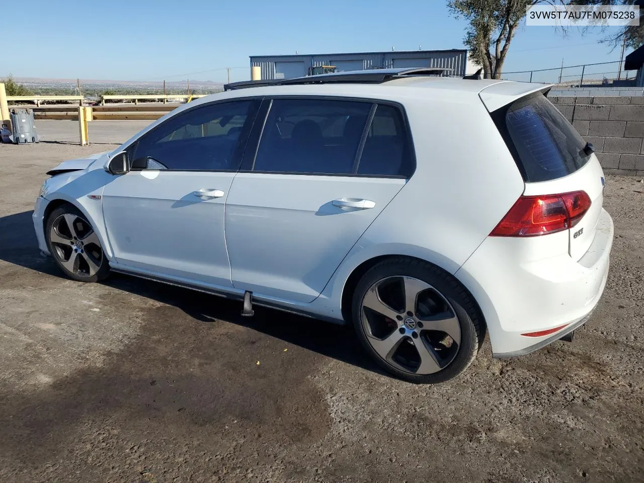 2015 Volkswagen Gti VIN: 3VW5T7AU7FM075238 Lot: 72474744