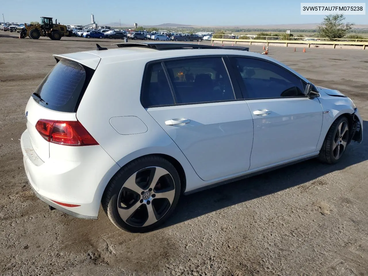 2015 Volkswagen Gti VIN: 3VW5T7AU7FM075238 Lot: 72474744