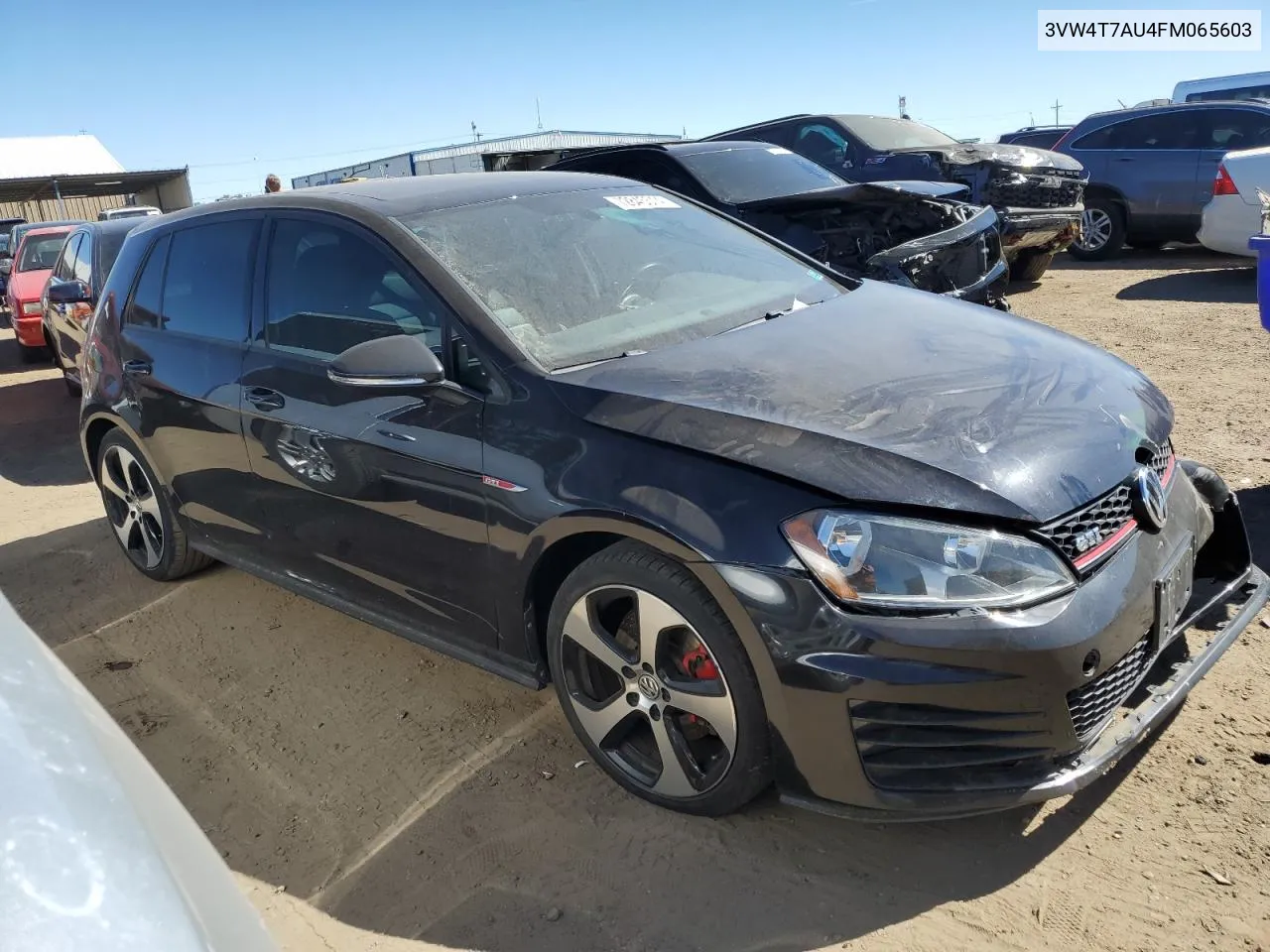 2015 Volkswagen Gti VIN: 3VW4T7AU4FM065603 Lot: 72845514