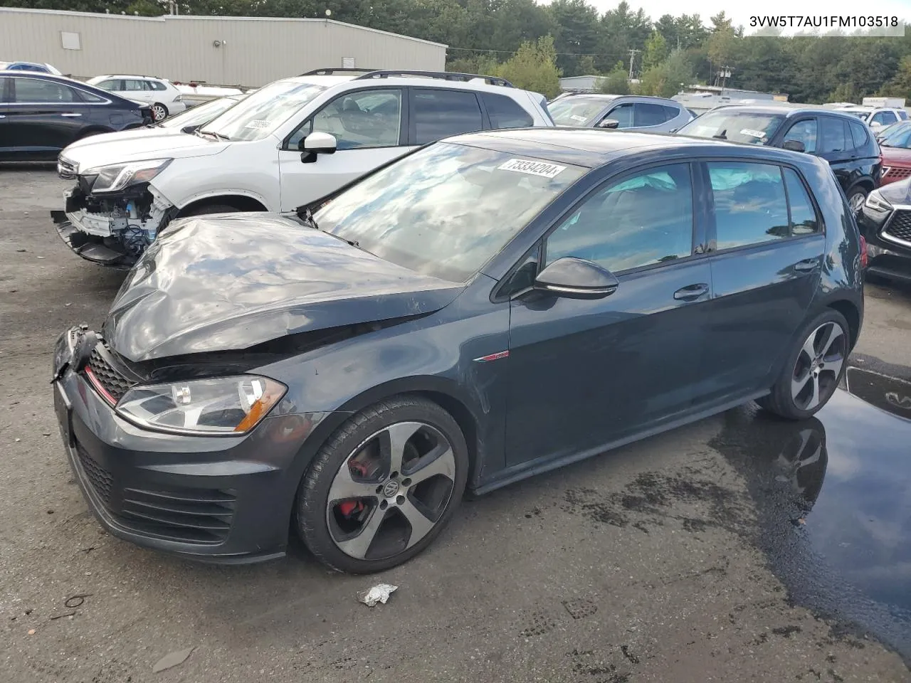 3VW5T7AU1FM103518 2015 Volkswagen Gti