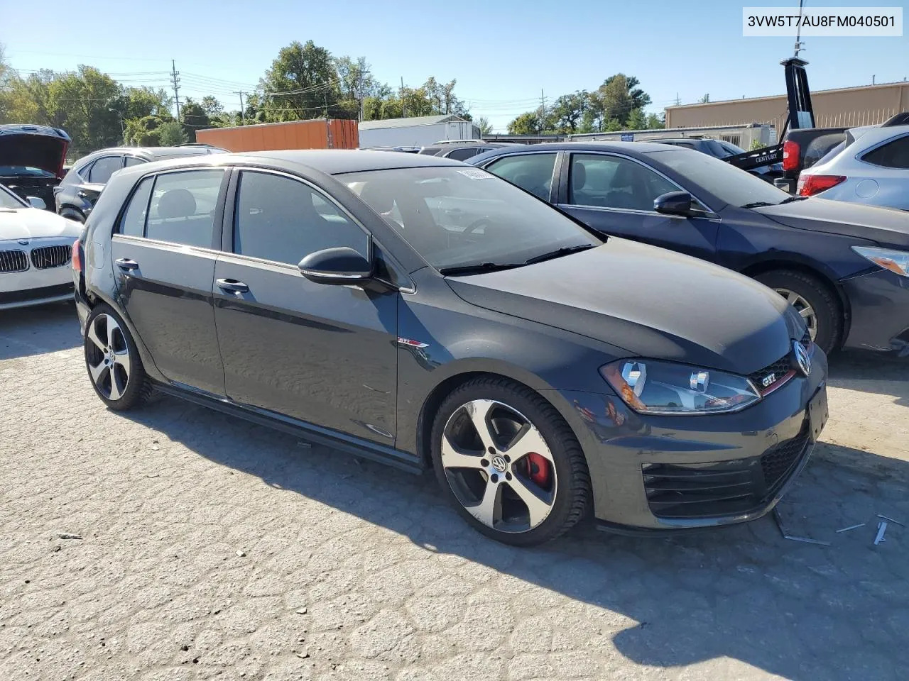 2015 Volkswagen Gti VIN: 3VW5T7AU8FM040501 Lot: 74086814