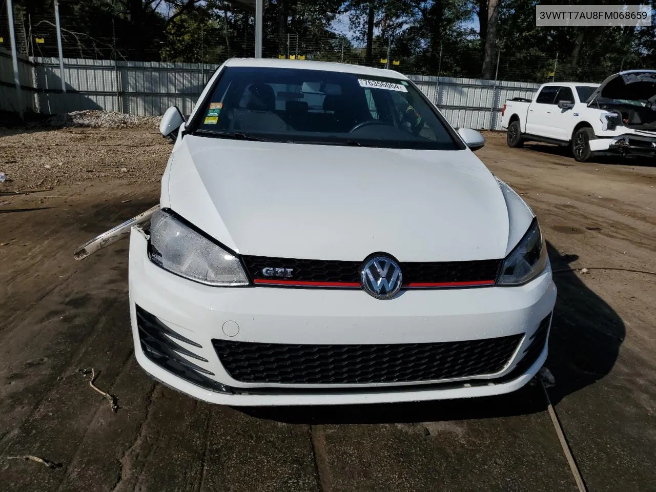 2015 Volkswagen Gti VIN: 3VWTT7AU8FM068659 Lot: 76356064