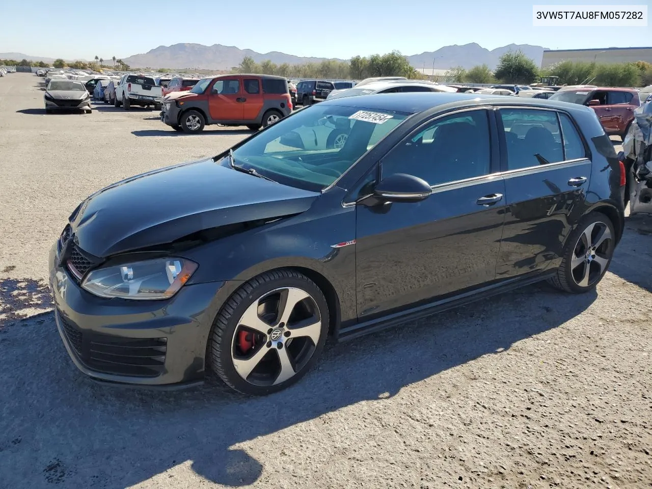 2015 Volkswagen Gti VIN: 3VW5T7AU8FM057282 Lot: 77257454