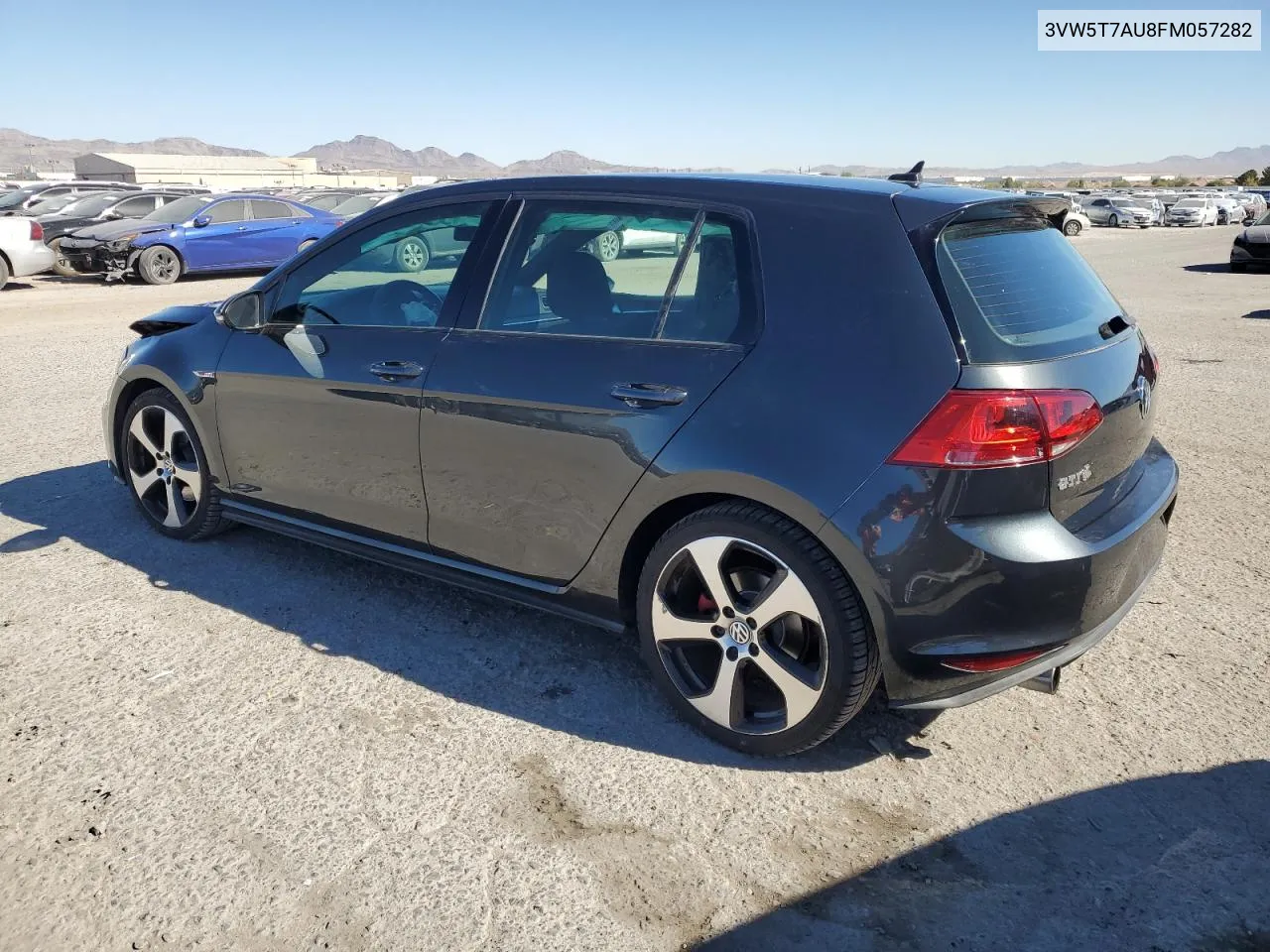 2015 Volkswagen Gti VIN: 3VW5T7AU8FM057282 Lot: 77257454