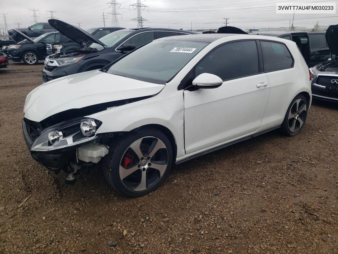 2015 Volkswagen Gti VIN: 3VWTT7AU4FM030233 Lot: 78874444