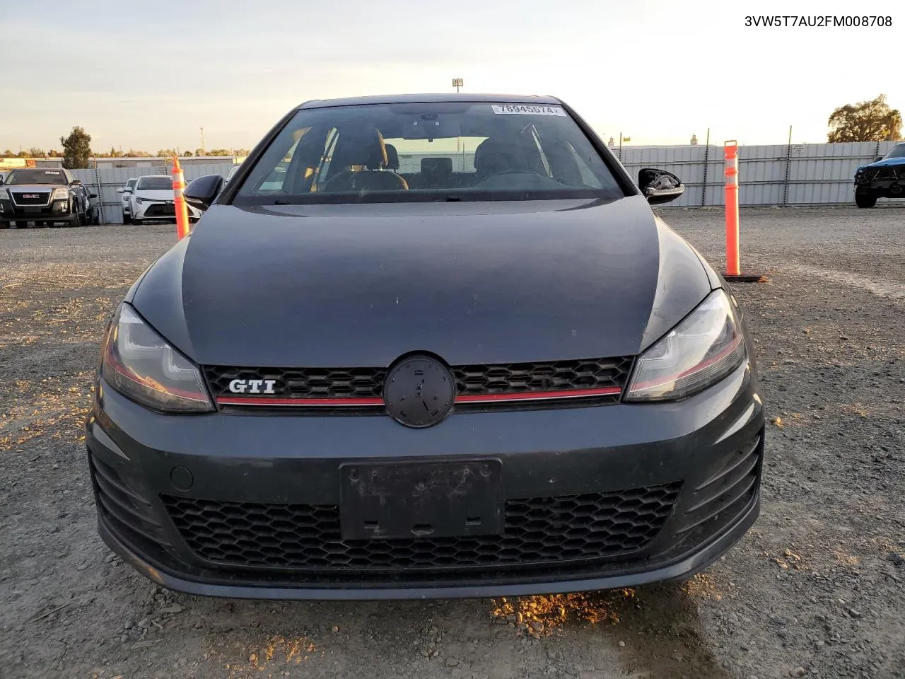 2015 Volkswagen Gti VIN: 3VW5T7AU2FM008708 Lot: 78945574