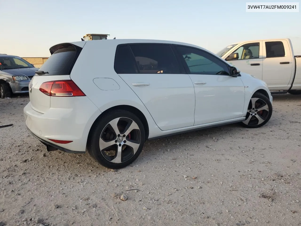 2015 Volkswagen Gti VIN: 3VW4T7AU2FM009241 Lot: 80289234