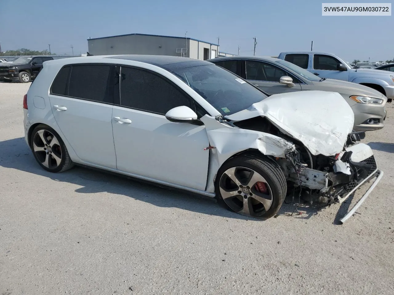 2016 Volkswagen Gti S/Se VIN: 3VW547AU9GM030722 Lot: 57881704