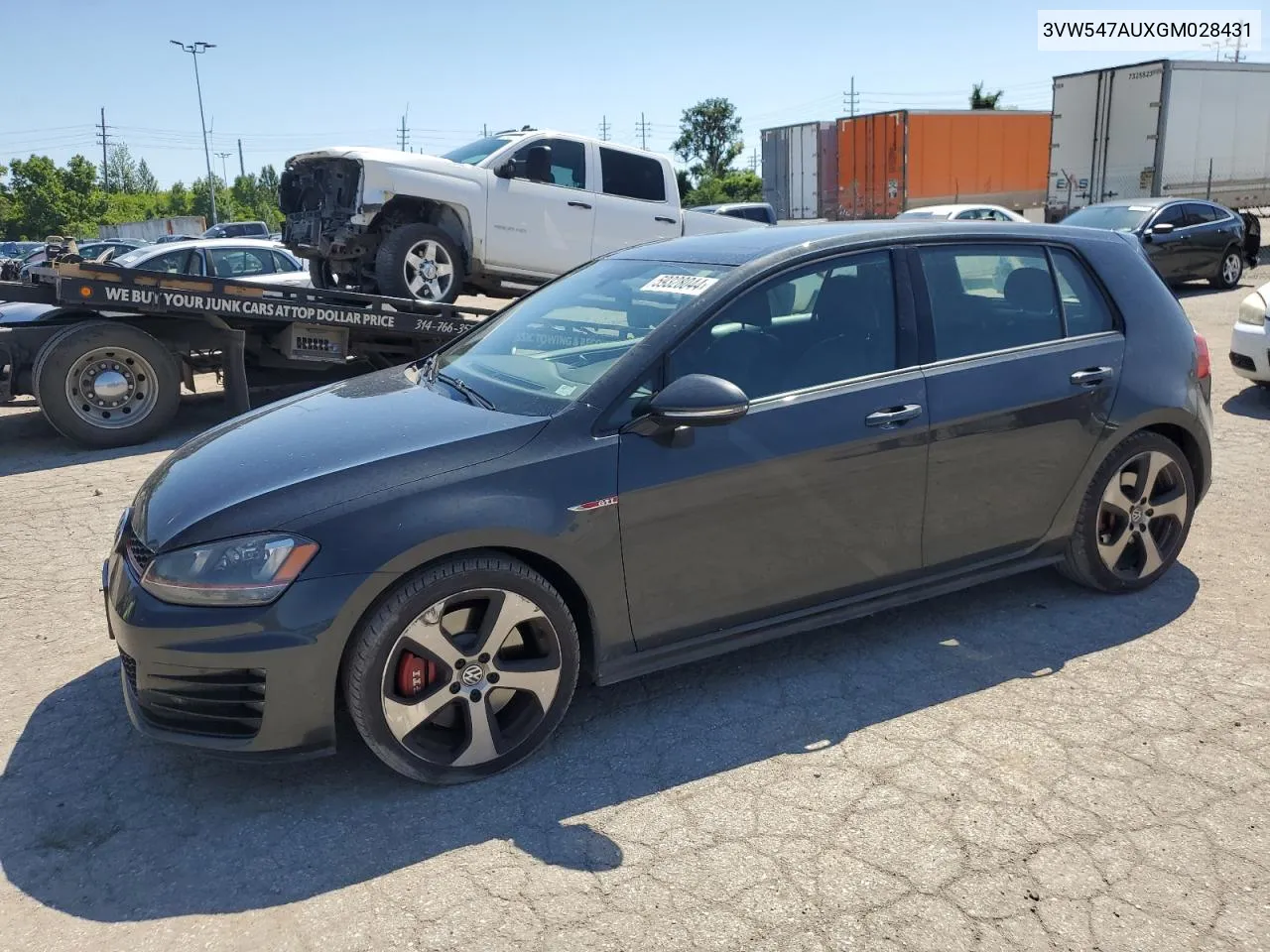 2016 Volkswagen Gti S/Se VIN: 3VW547AUXGM028431 Lot: 59328044