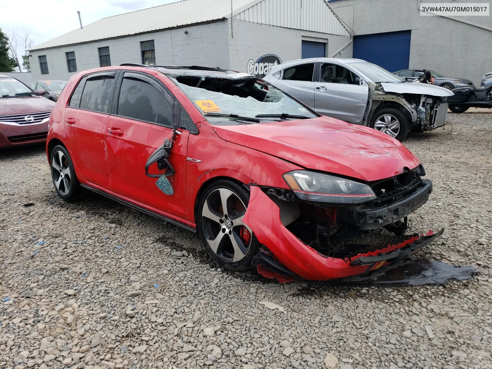 2016 Volkswagen Gti S/Se VIN: 3VW447AU7GM015017 Lot: 64814834