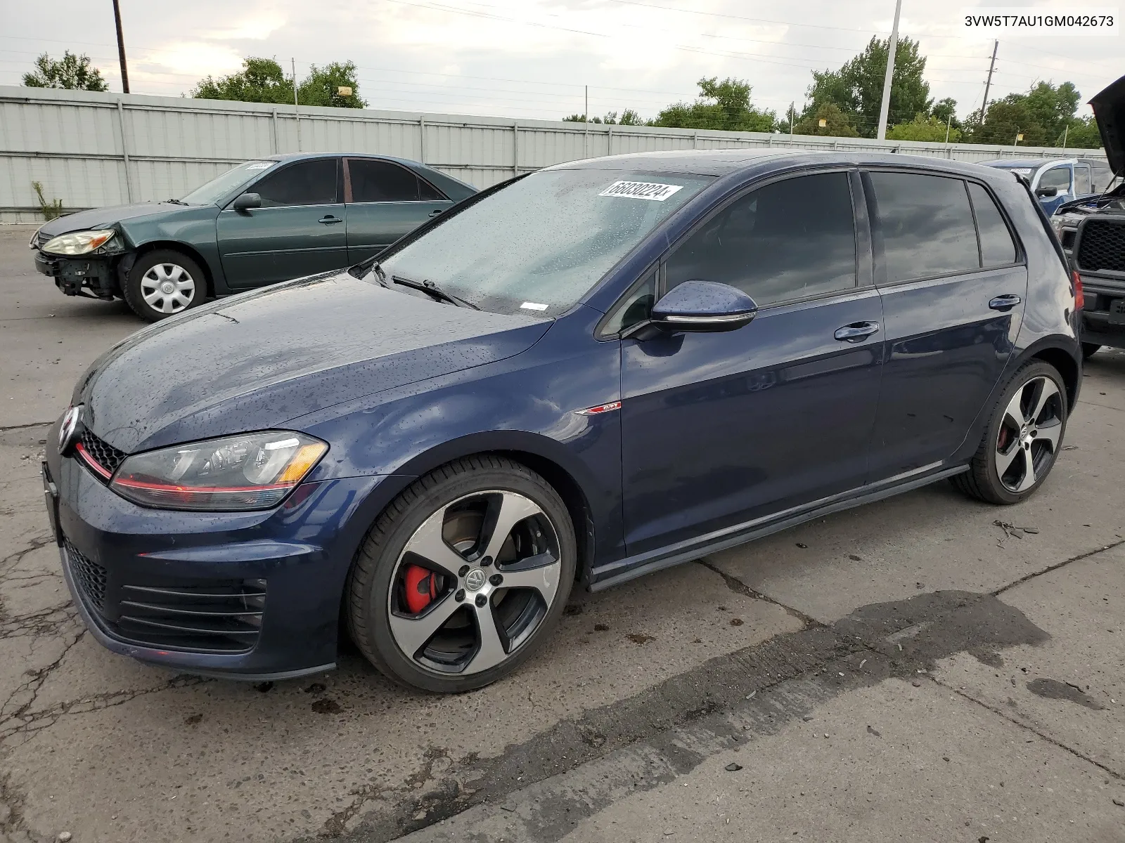 2016 Volkswagen Gti S/Se VIN: 3VW5T7AU1GM042673 Lot: 66030224