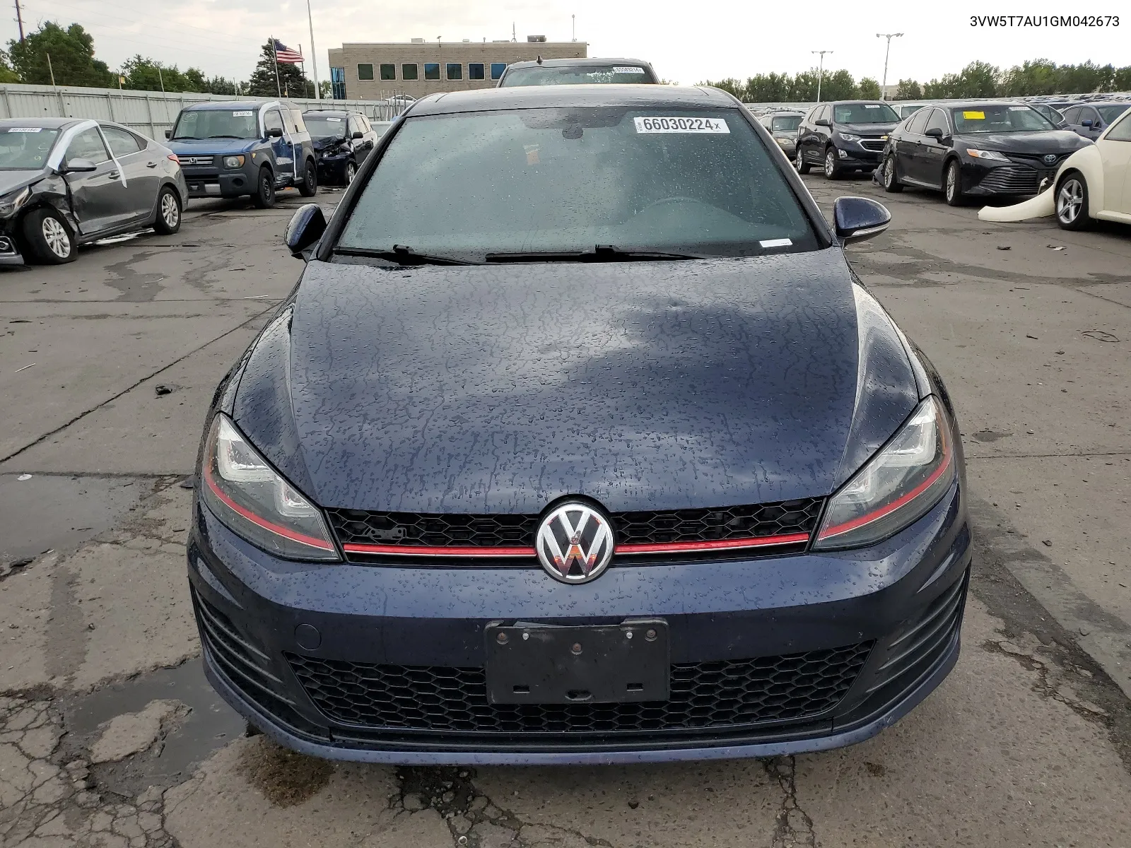 2016 Volkswagen Gti S/Se VIN: 3VW5T7AU1GM042673 Lot: 66030224