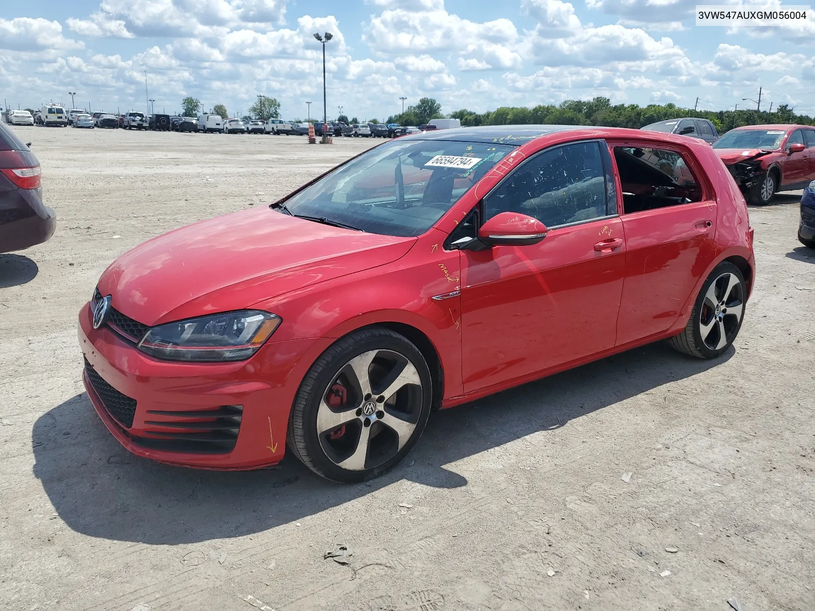 2016 Volkswagen Gti S/Se VIN: 3VW547AUXGM056004 Lot: 66594794