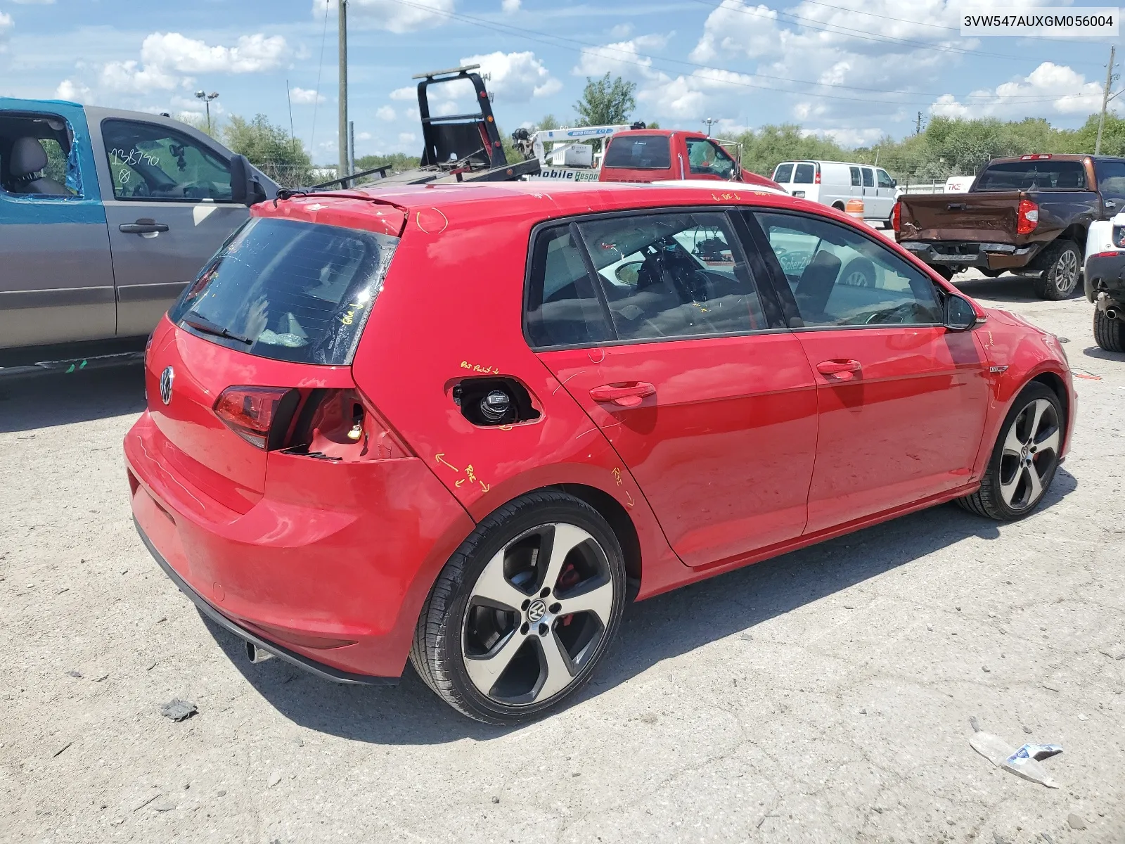 2016 Volkswagen Gti S/Se VIN: 3VW547AUXGM056004 Lot: 66594794