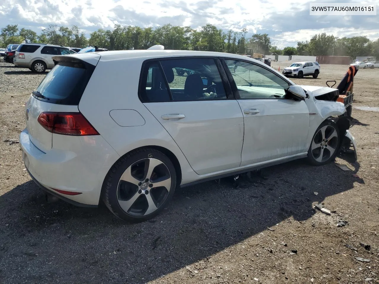 2016 Volkswagen Gti S/Se VIN: 3VW5T7AU6GM016151 Lot: 68026764