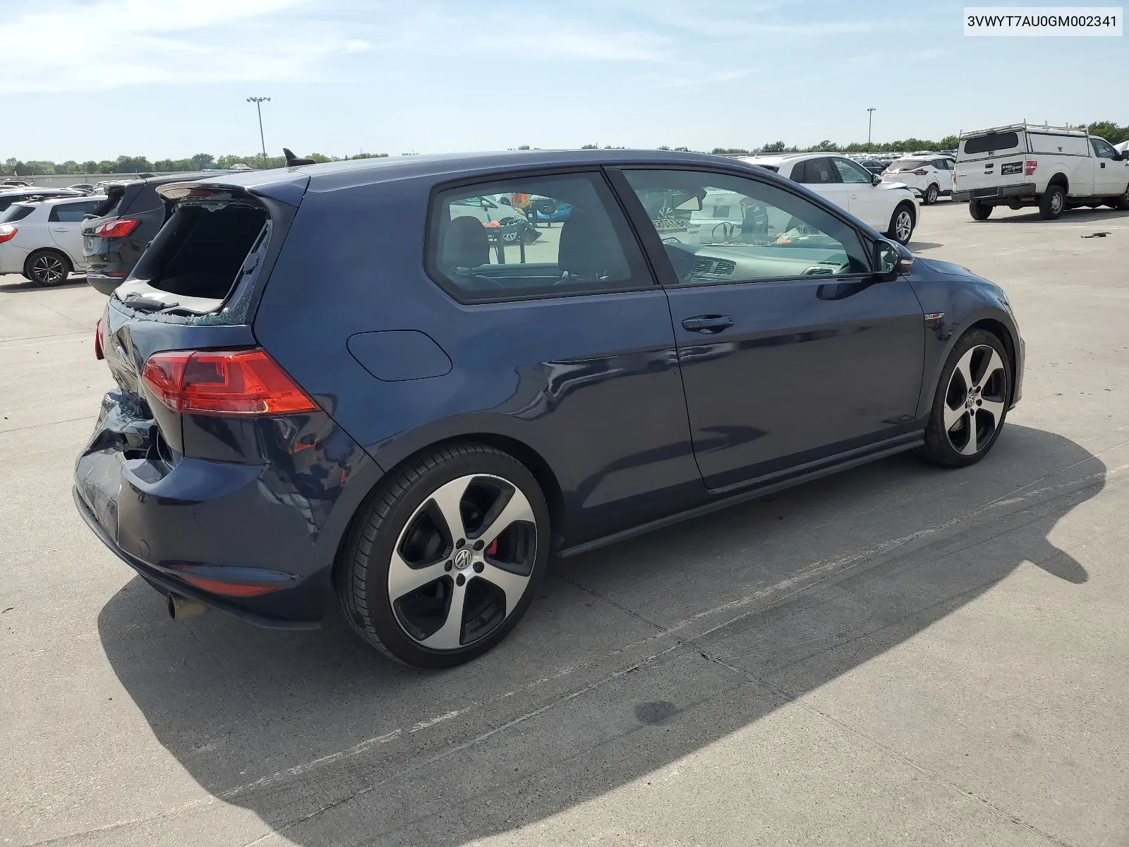 2016 Volkswagen Gti S/Se VIN: 3VWYT7AU0GM002341 Lot: 68170534