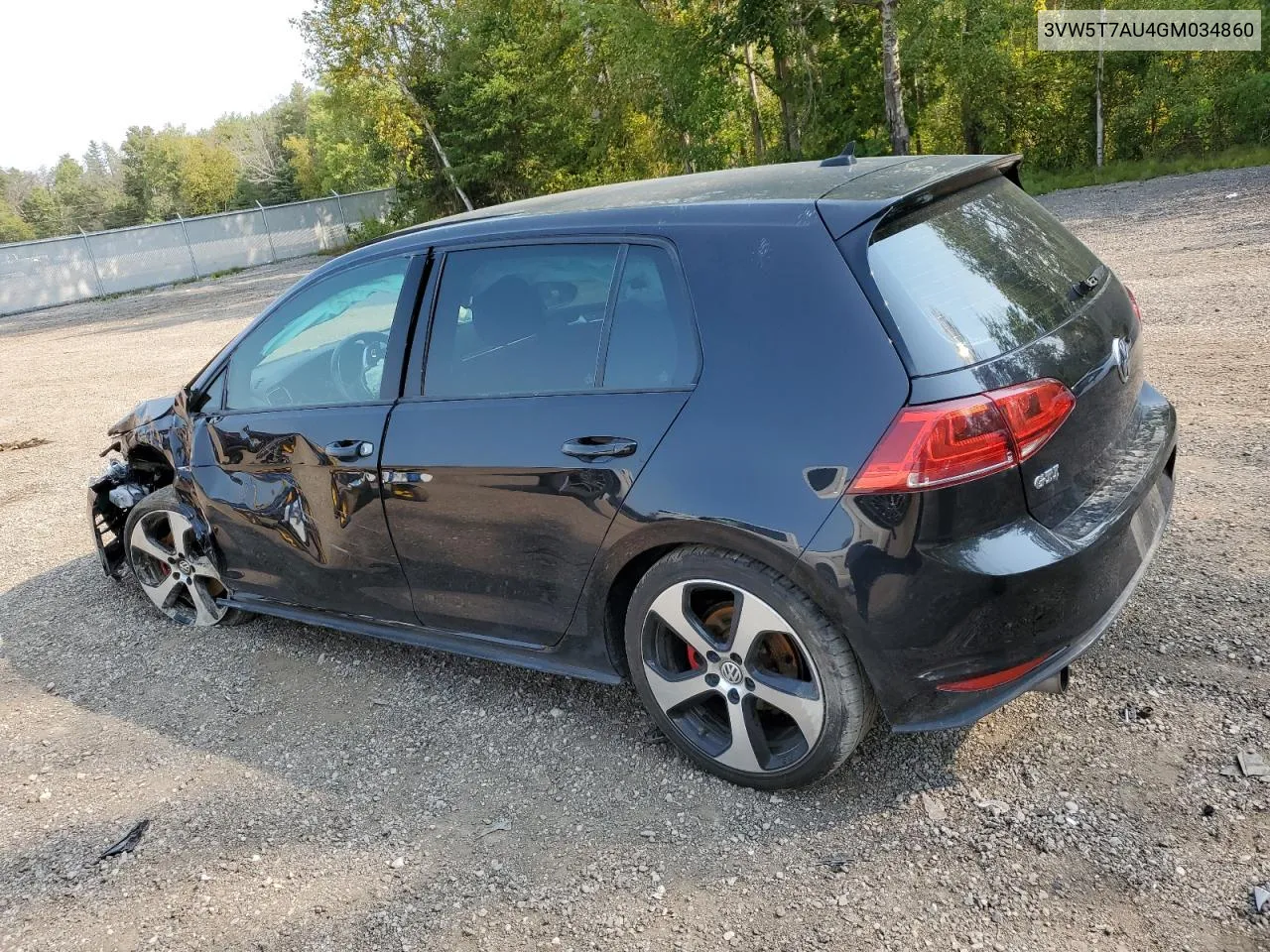 2016 Volkswagen Gti S/Se VIN: 3VW5T7AU4GM034860 Lot: 69818224