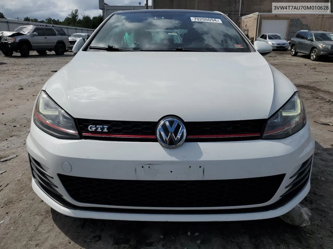 2016 Volkswagen Gti S/Se VIN: 3VW4T7AU7GM010628 Lot: 70206094