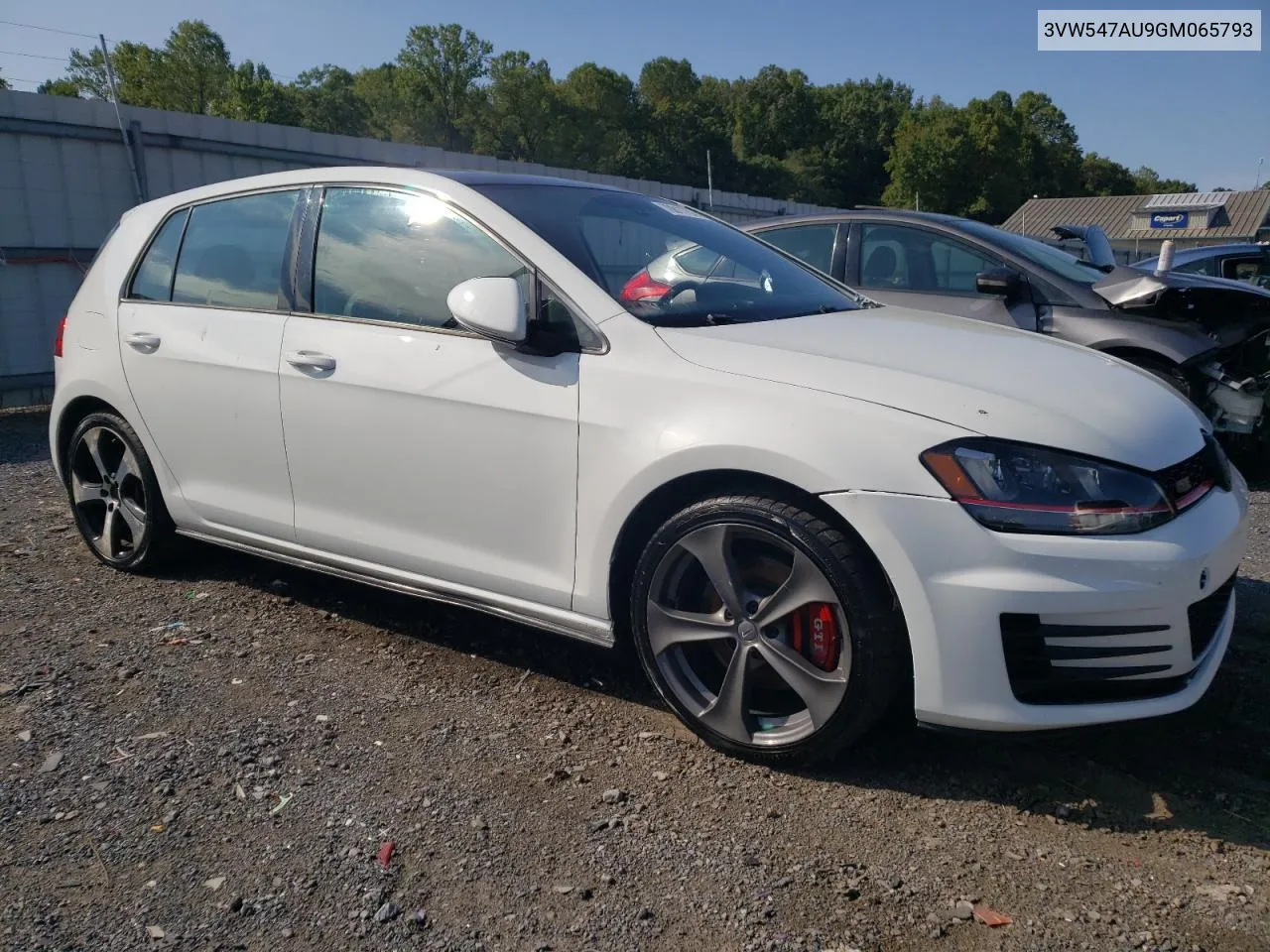 3VW547AU9GM065793 2016 Volkswagen Gti S/Se