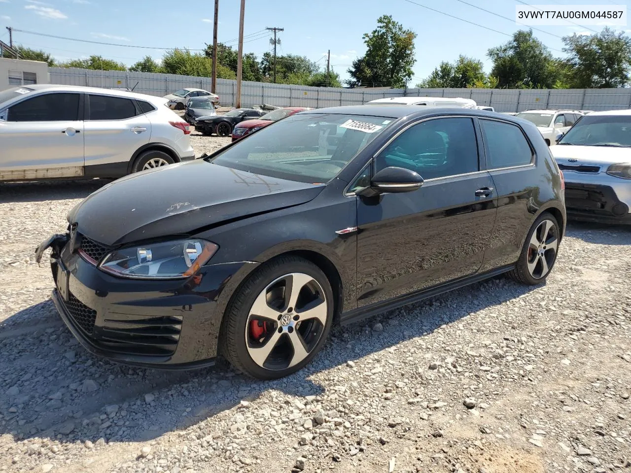 3VWYT7AU0GM044587 2016 Volkswagen Gti S/Se