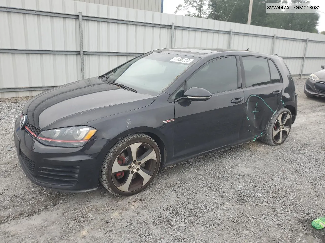 2016 Volkswagen Gti S/Se VIN: 3VW447AU7GM018032 Lot: 72693904