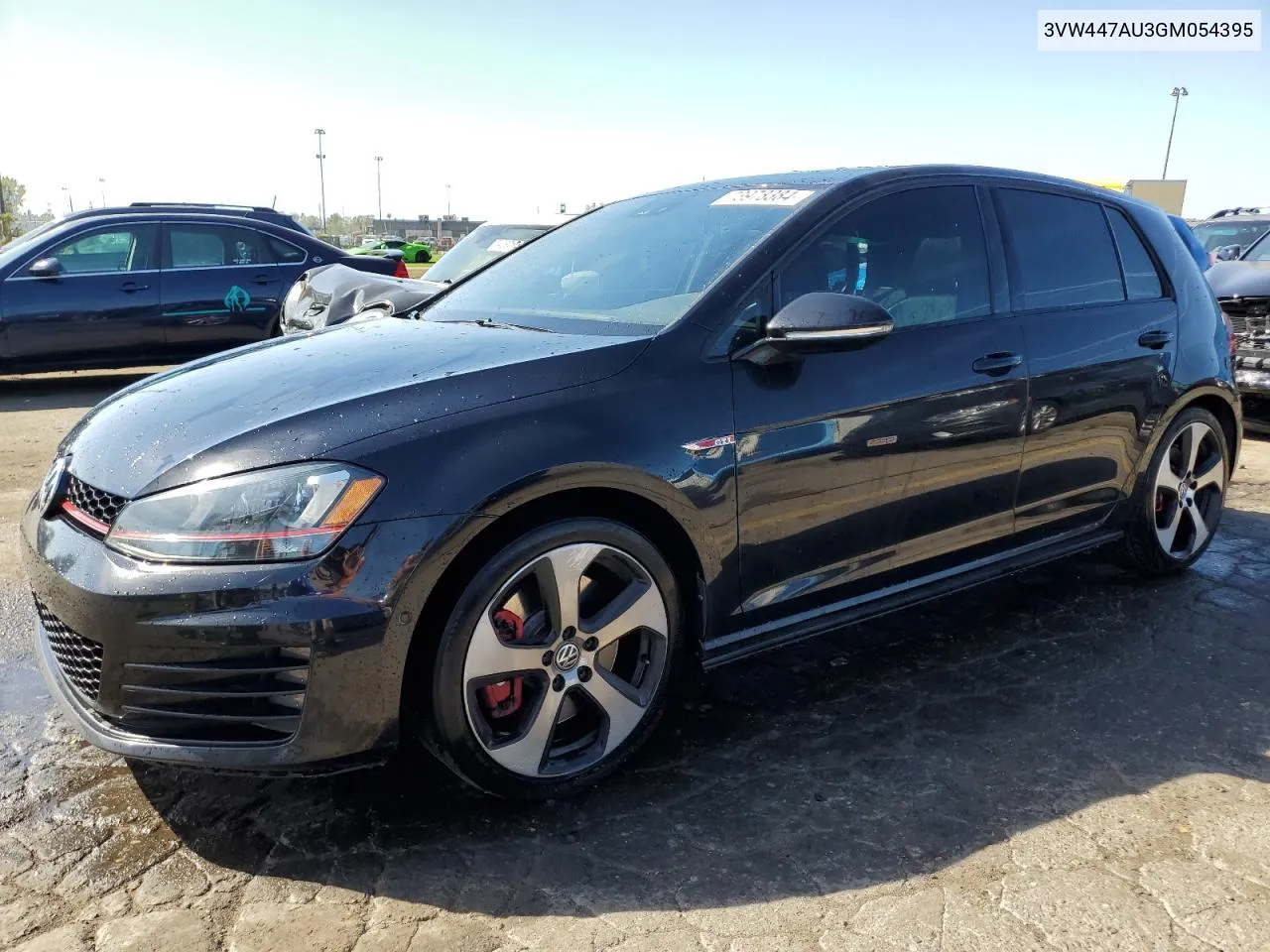 2016 Volkswagen Gti S/Se VIN: 3VW447AU3GM054395 Lot: 73978384