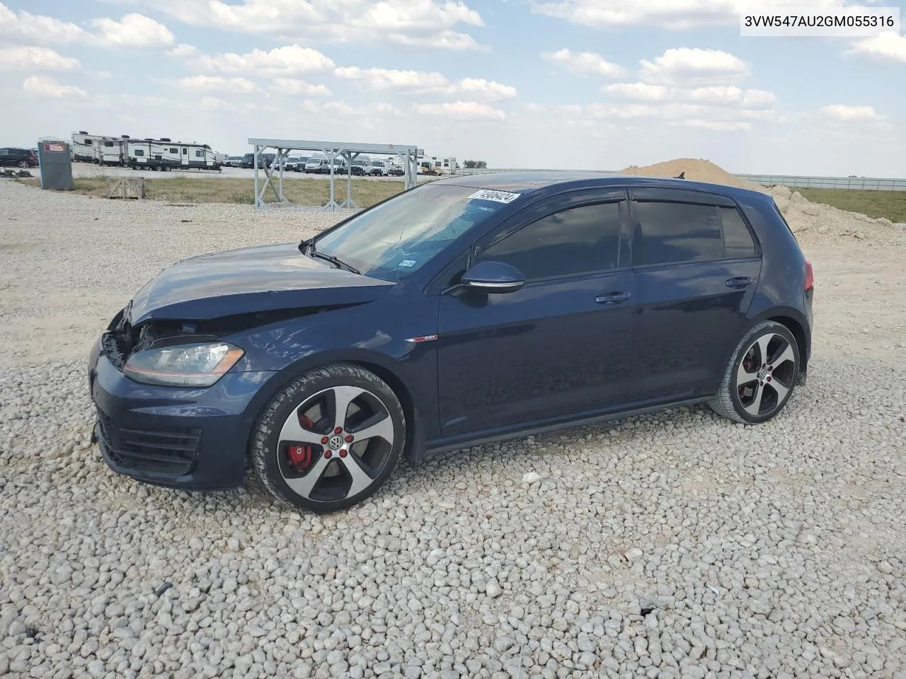 2016 Volkswagen Gti S/Se VIN: 3VW547AU2GM055316 Lot: 74906424