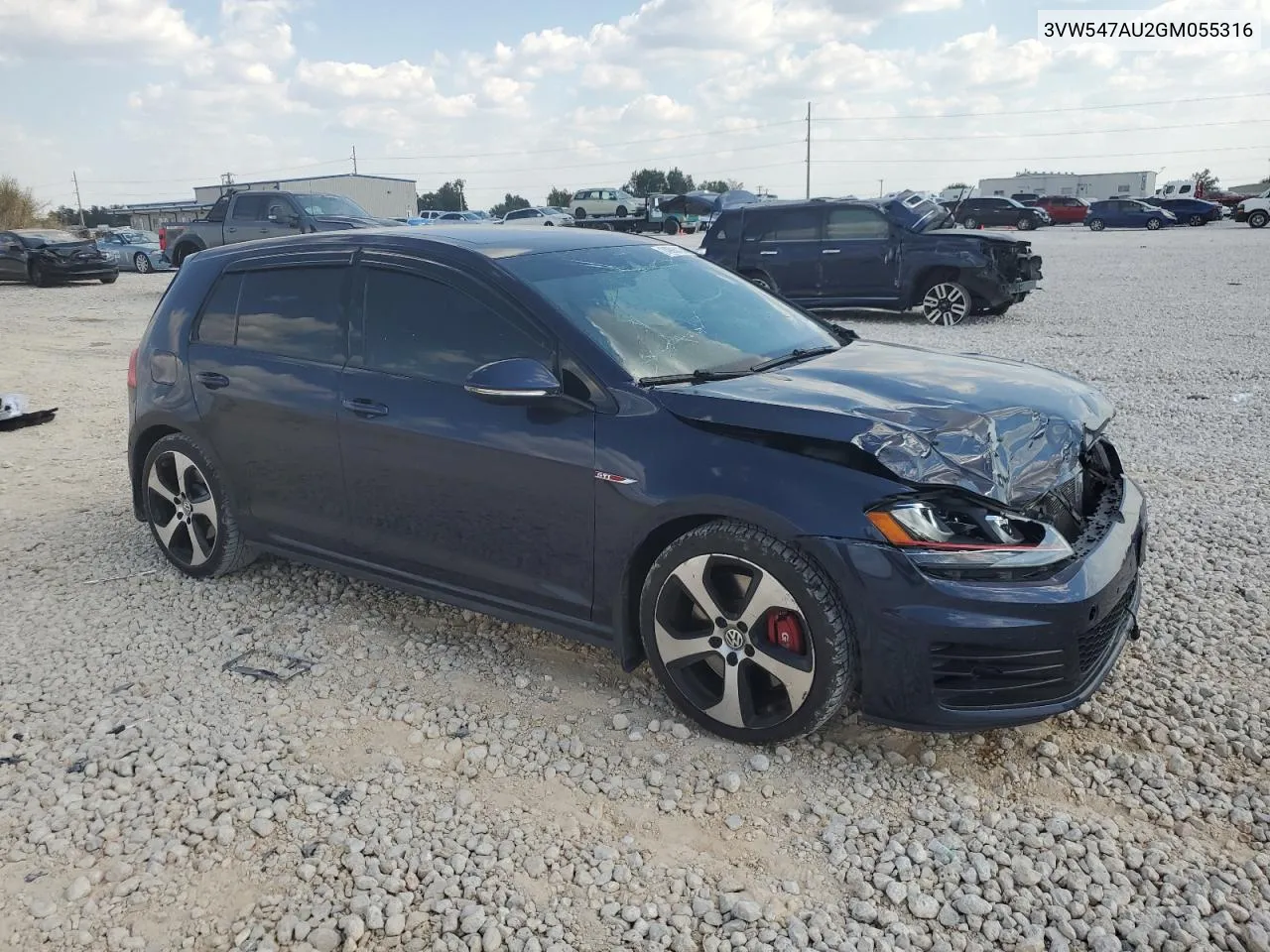 2016 Volkswagen Gti S/Se VIN: 3VW547AU2GM055316 Lot: 74906424