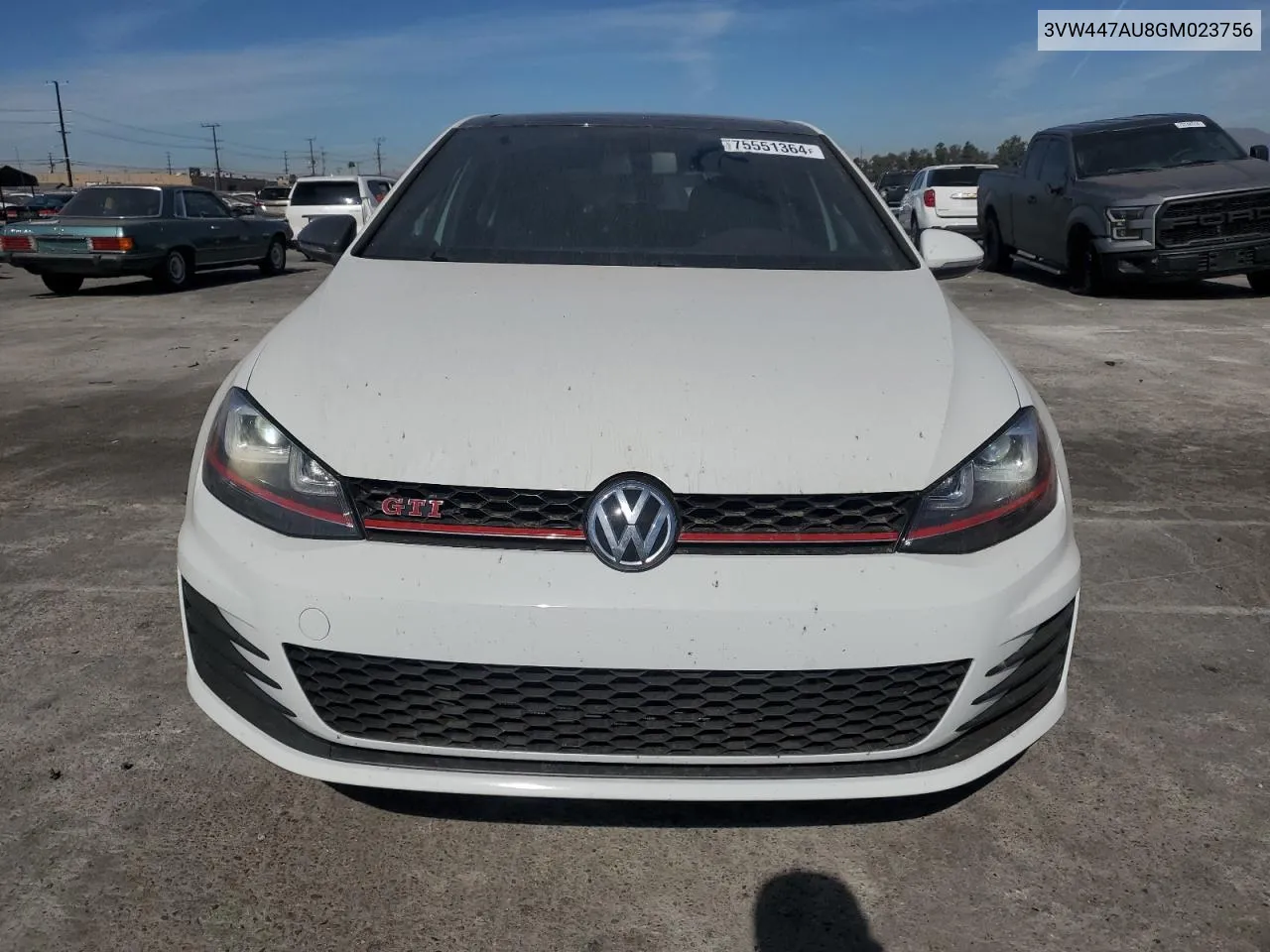 2016 Volkswagen Gti S/Se VIN: 3VW447AU8GM023756 Lot: 75551364