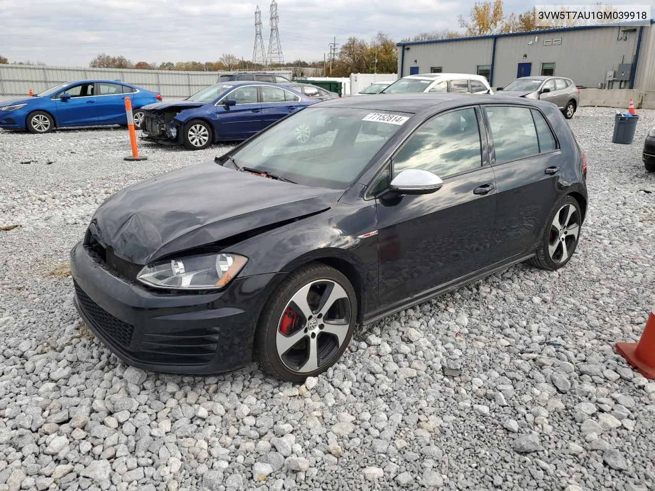 2016 Volkswagen Gti S/Se VIN: 3VW5T7AU1GM039918 Lot: 77152814