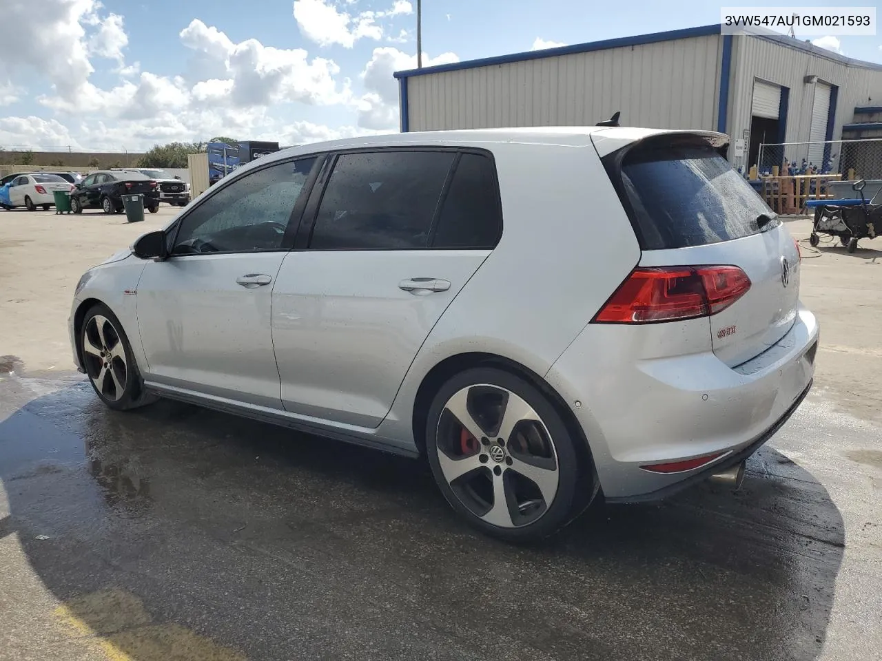 2016 Volkswagen Gti S/Se VIN: 3VW547AU1GM021593 Lot: 77361174