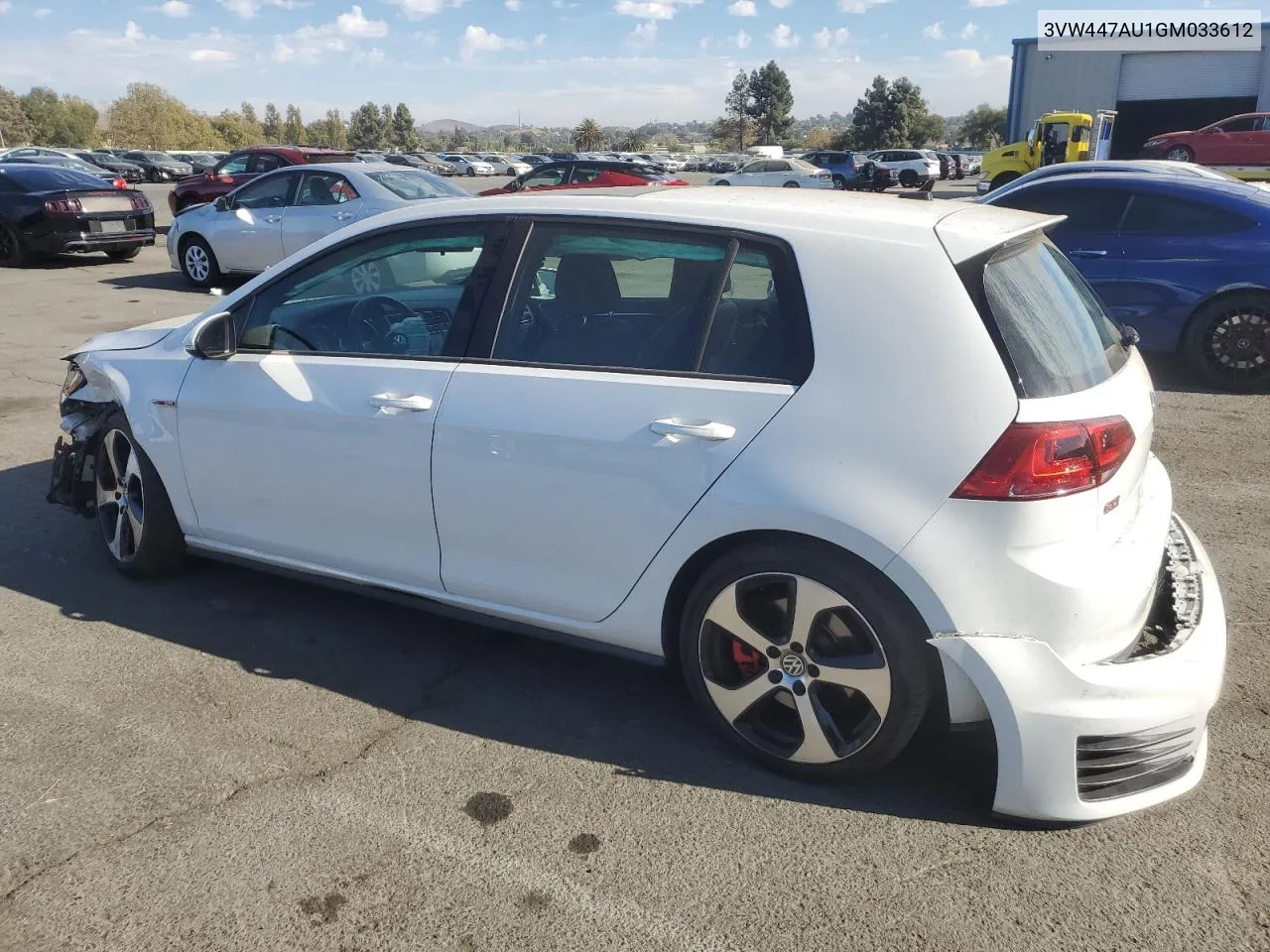 2016 Volkswagen Gti S/Se VIN: 3VW447AU1GM033612 Lot: 77866034