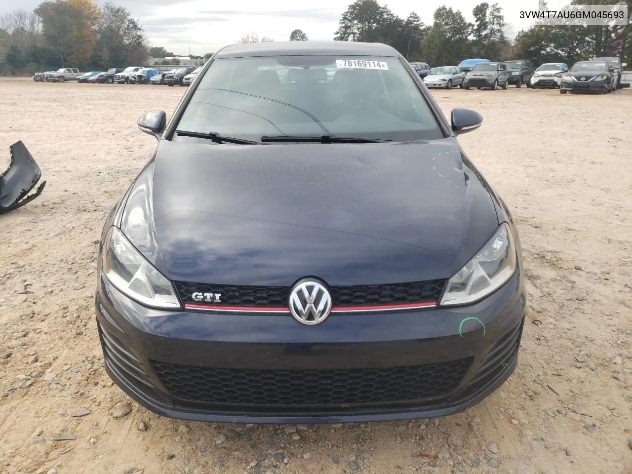 2016 Volkswagen Gti S/Se VIN: 3VW4T7AU6GM045693 Lot: 78169114