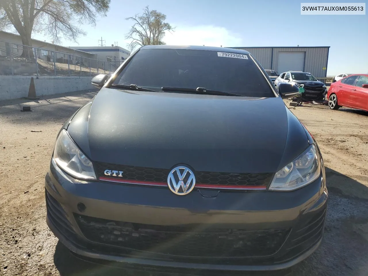 2016 Volkswagen Gti S/Se VIN: 3VW4T7AUXGM055613 Lot: 79222004