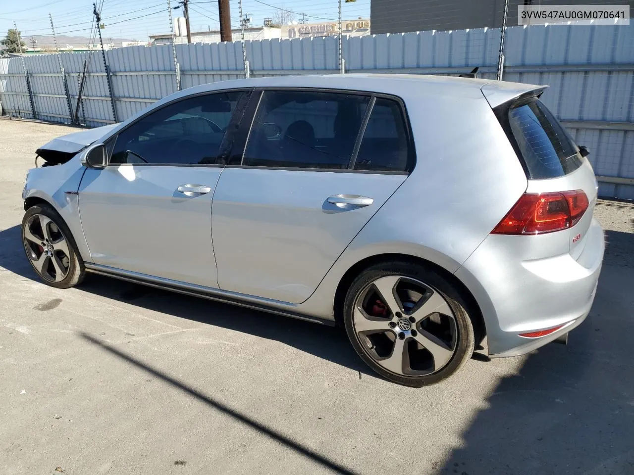 2016 Volkswagen Gti S/Se VIN: 3VW547AU0GM070641 Lot: 80025724