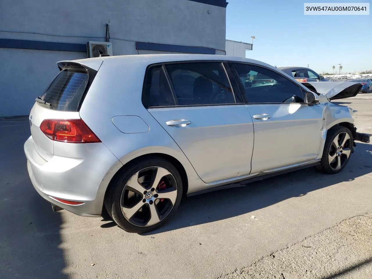 2016 Volkswagen Gti S/Se VIN: 3VW547AU0GM070641 Lot: 80025724