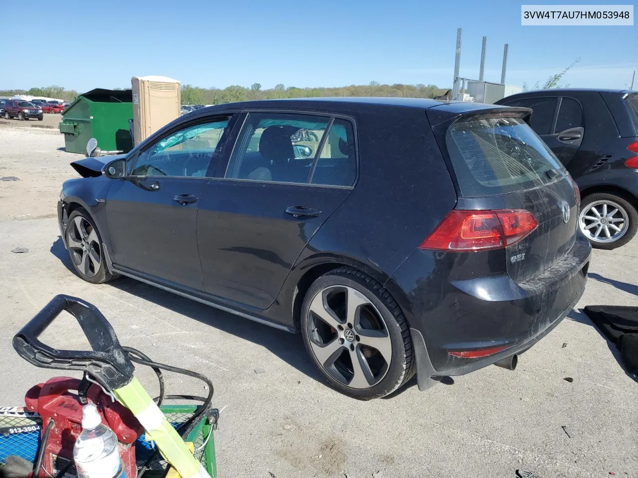 3VW4T7AU7HM053948 2017 Volkswagen Gti S