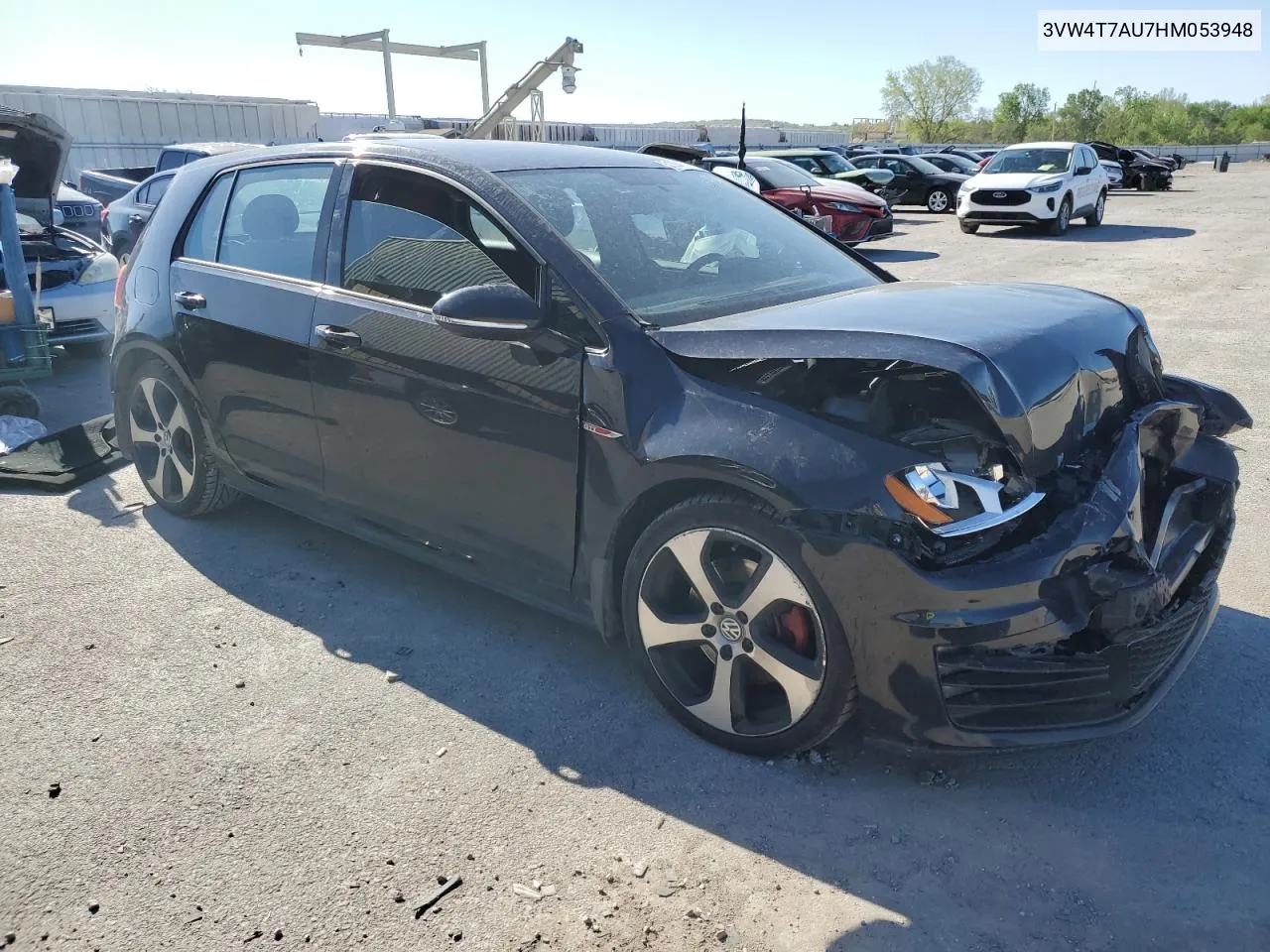 3VW4T7AU7HM053948 2017 Volkswagen Gti S