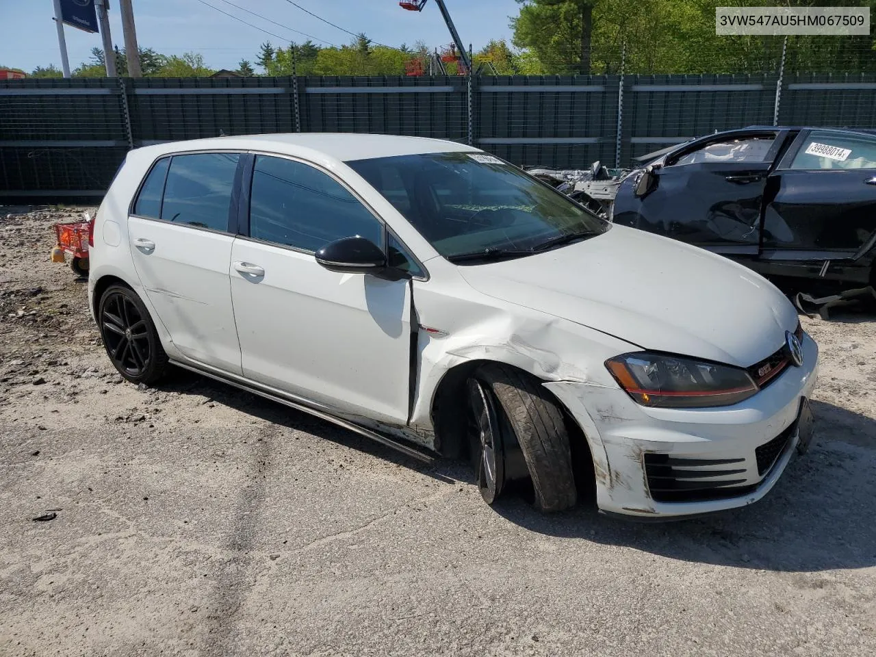 3VW547AU5HM067509 2017 Volkswagen Gti Sport