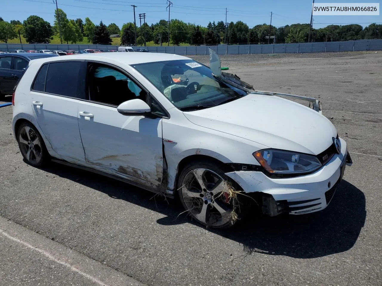 3VW5T7AU8HM066826 2017 Volkswagen Gti S