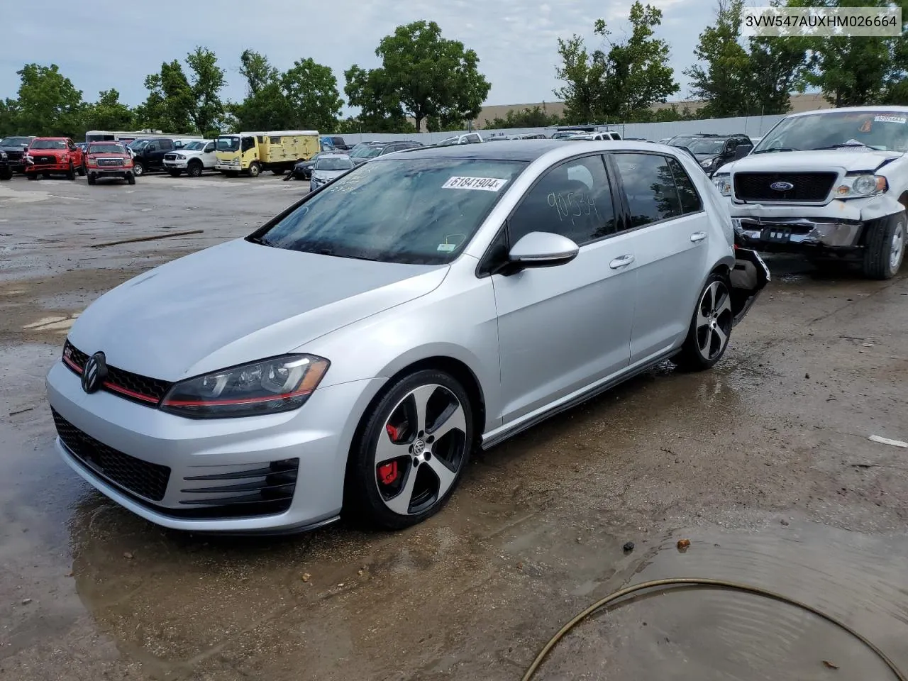 2017 Volkswagen Gti Sport VIN: 3VW547AUXHM026664 Lot: 61841904