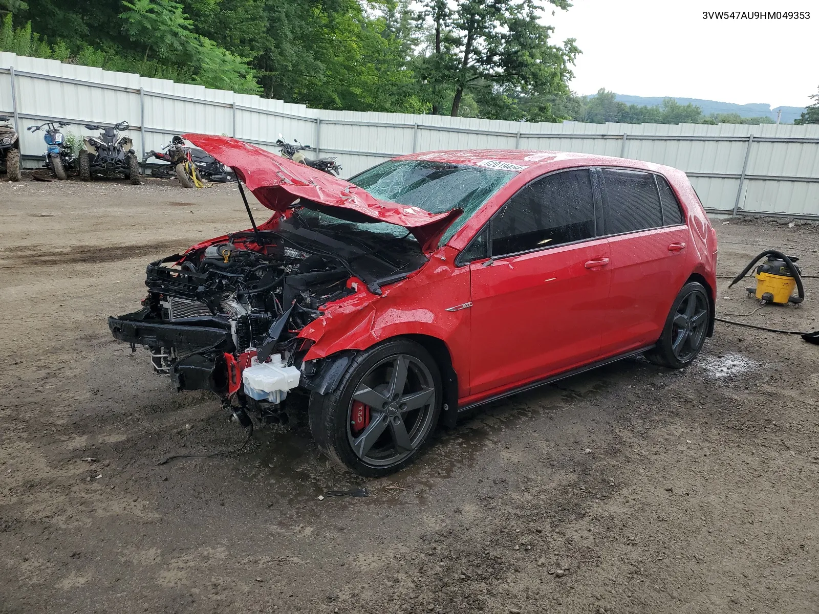 2017 Volkswagen Gti Sport VIN: 3VW547AU9HM049353 Lot: 62019454