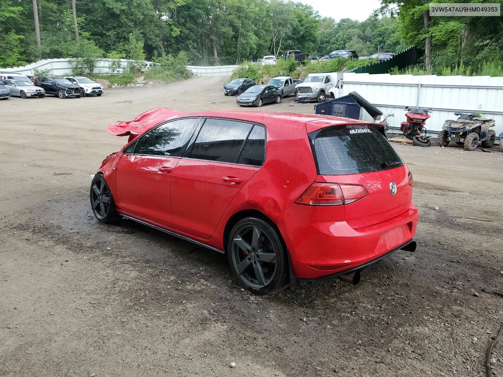 2017 Volkswagen Gti Sport VIN: 3VW547AU9HM049353 Lot: 62019454