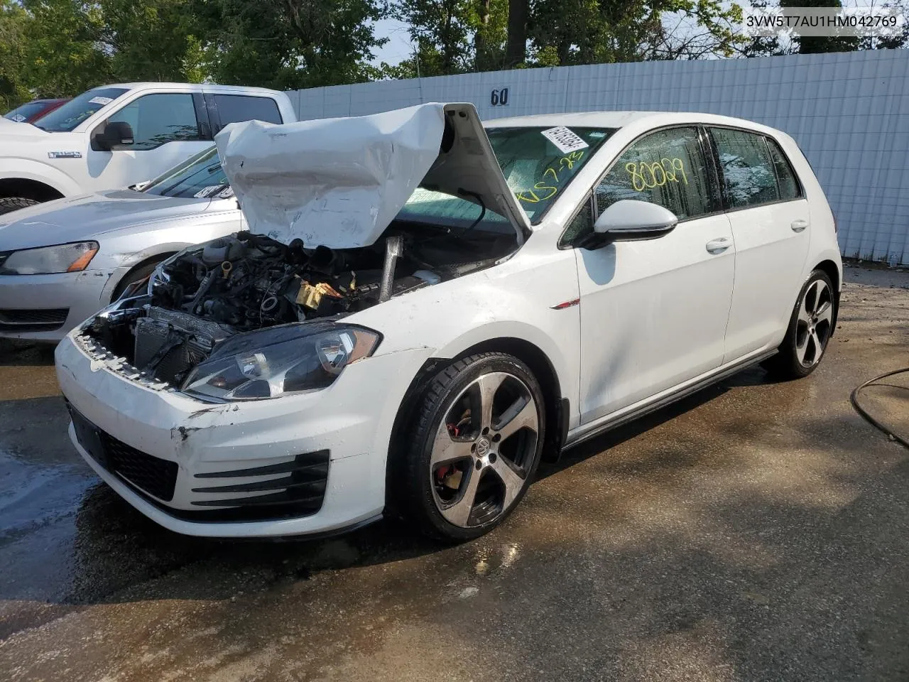 2017 Volkswagen Gti S VIN: 3VW5T7AU1HM042769 Lot: 64163364