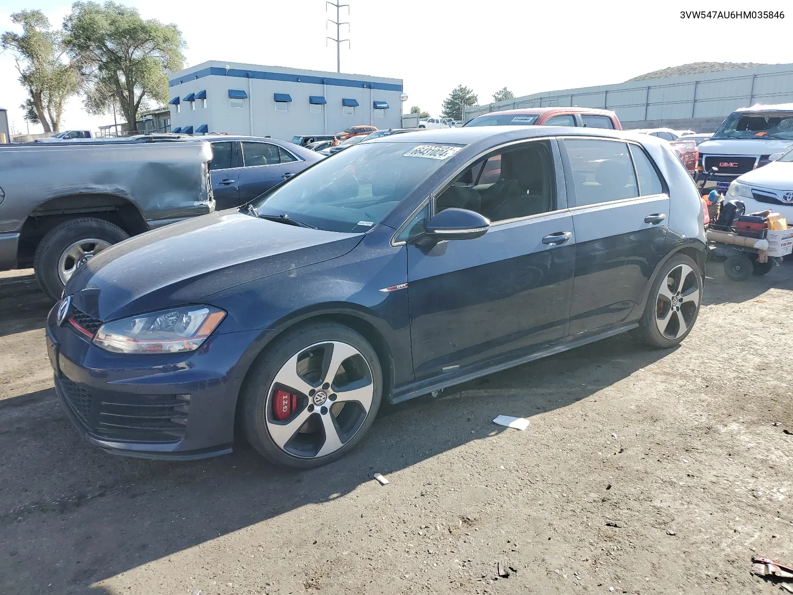 3VW547AU6HM035846 2017 Volkswagen Gti Sport