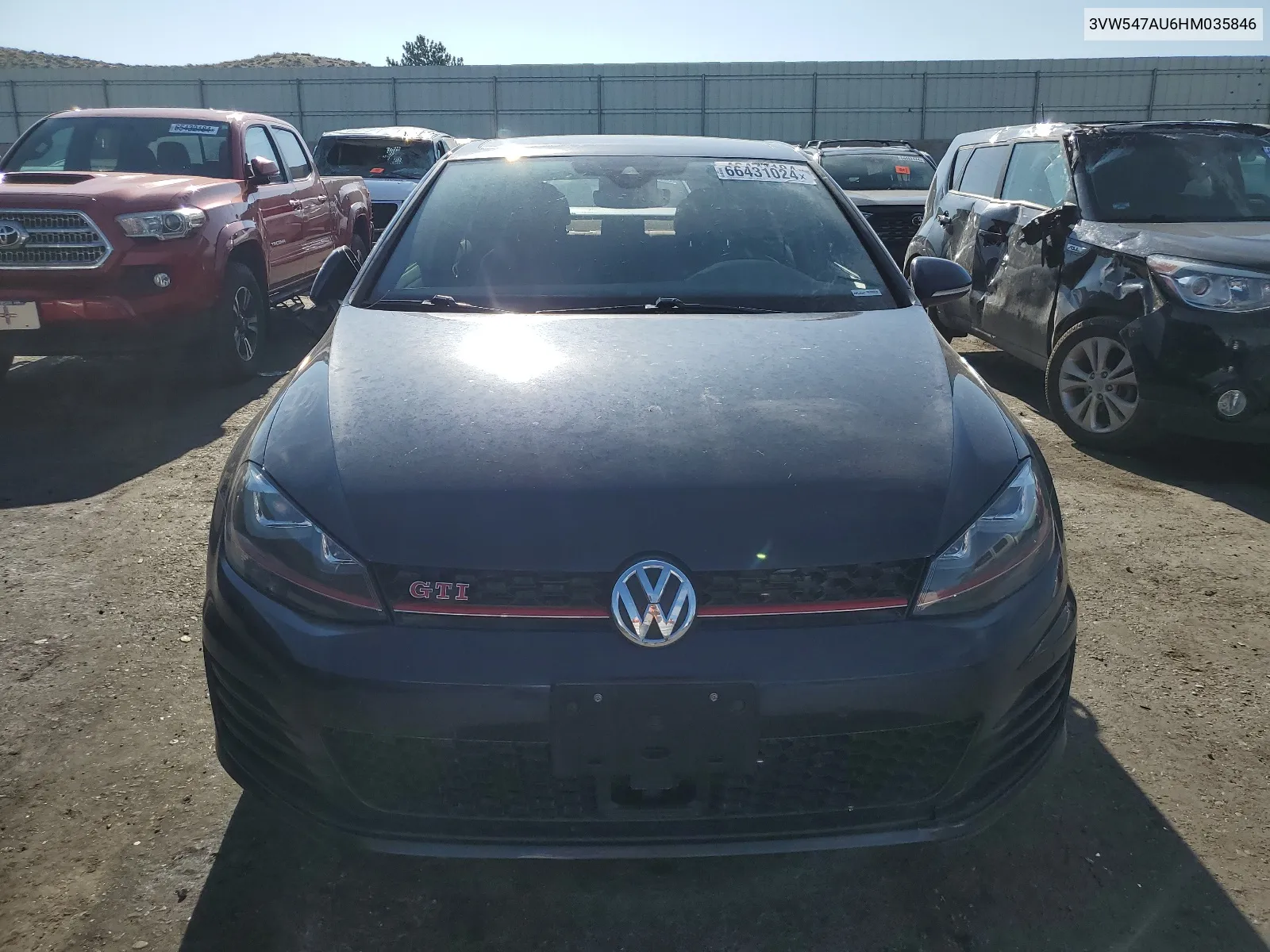 2017 Volkswagen Gti Sport VIN: 3VW547AU6HM035846 Lot: 66431024