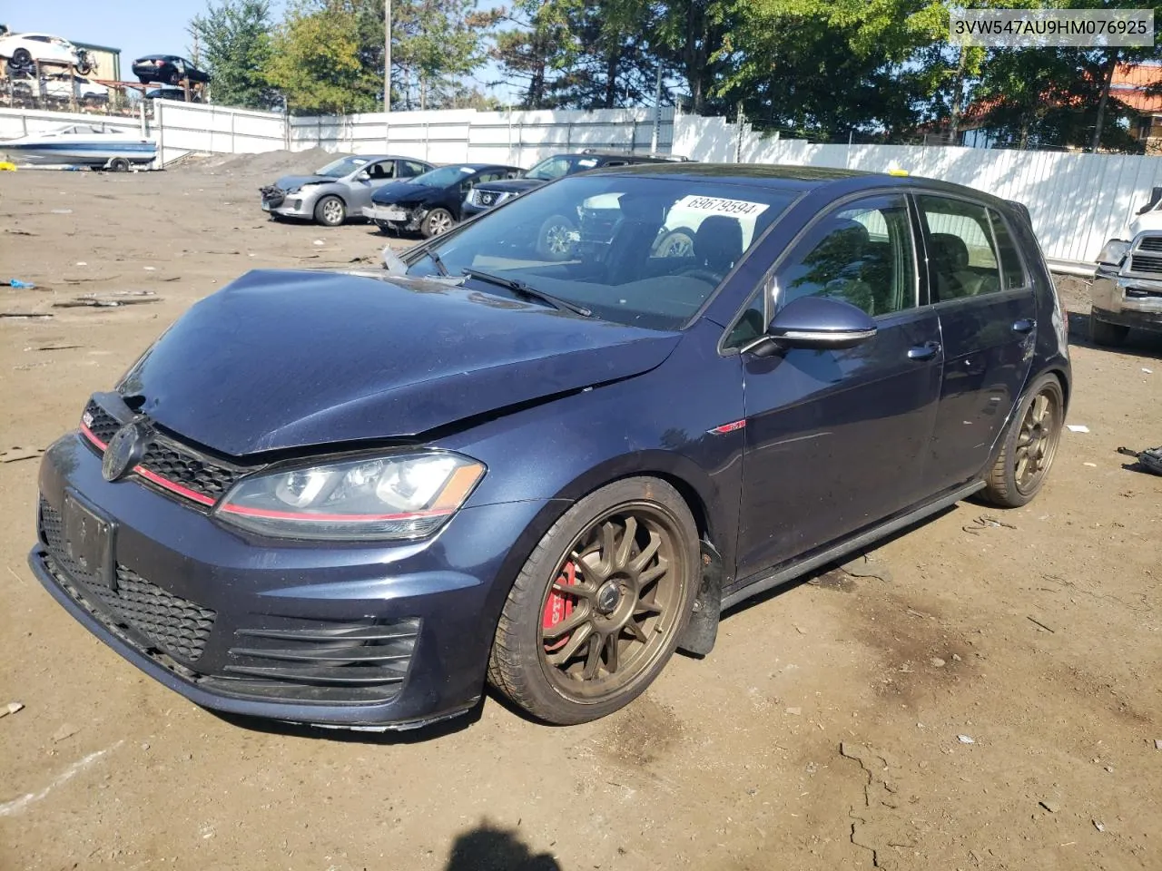 2017 Volkswagen Gti Sport VIN: 3VW547AU9HM076925 Lot: 69679594